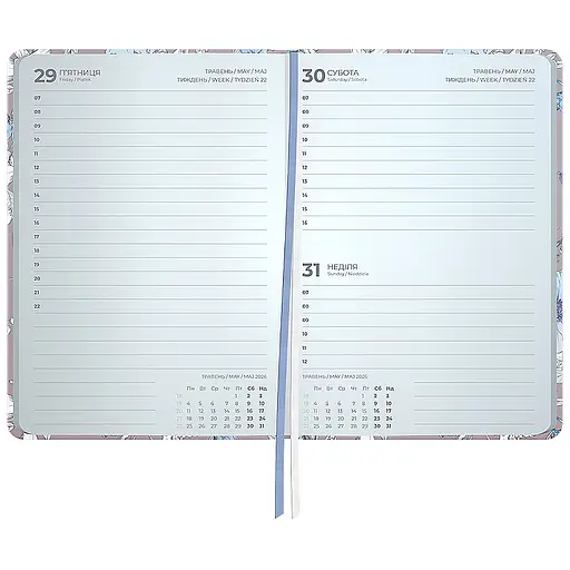 Дневник Axent 2026 Pocket 101х146 см Blue Elegance (8902-26-1-A-PPS) - фото 3
