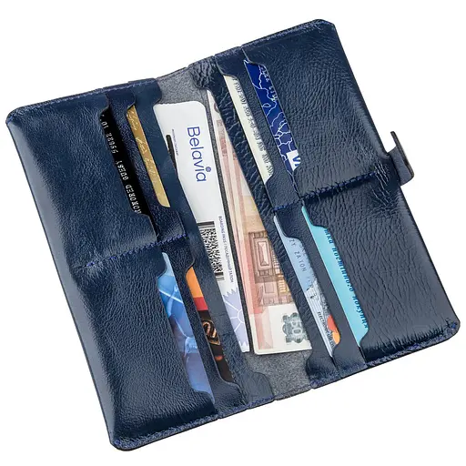 Кожаный портмоне Shvigel 19.5х9.5х1 см acs0016039 - фото 4