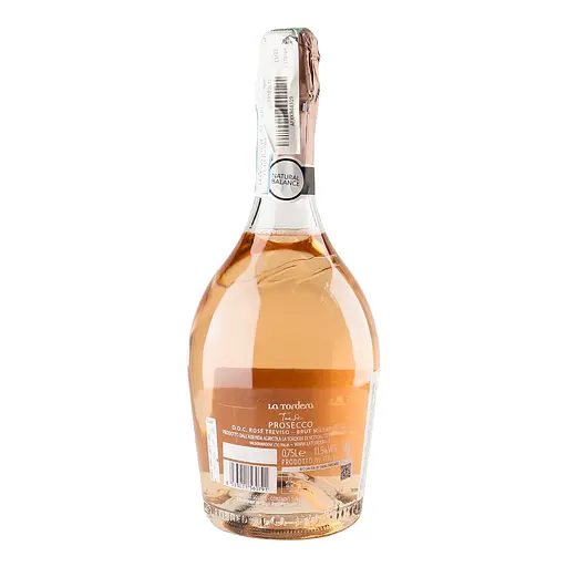 Игристое вино La Tordera Prosecco Treviso DOC Torse Brut розовое брют 11.5% 0.75 л (1055) - фото 3