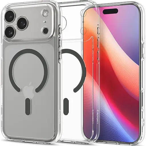 Чохол Spigen Ultra Hybrid MagSafe для Apple iPhone 17 Pro Max Clear Graphite (ACS10283) [149389] - фото 2