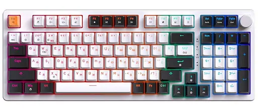 Клавиатура GamePro MK170W Outemu Red Hot-Swap RGB USB White (MK170W) - фото 1