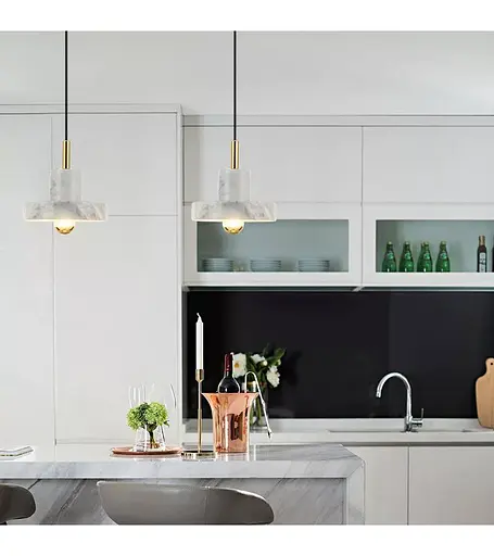 Люстра-підвіс Romin 8831 білий мармур - фото 3