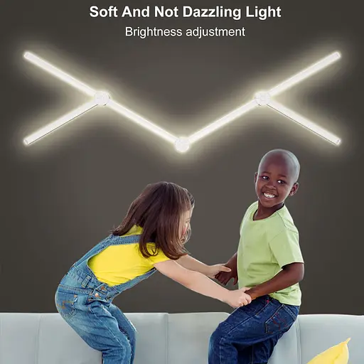 Модульный настінний світильник LED RGB 5V SAL-014B 9pcs Bluetooth USB with app White - фото 5