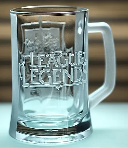 Пивний келих 660 мл League of Legends з гравіюванням кружка для фаната LoL  Геймерський подарунок ліга легенд - фото 5