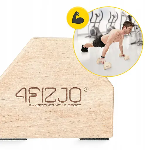 Упоры для отжиманий (паралетсы) 4FIZJO 25 см деревянные (P-5905973407021) - фото 4