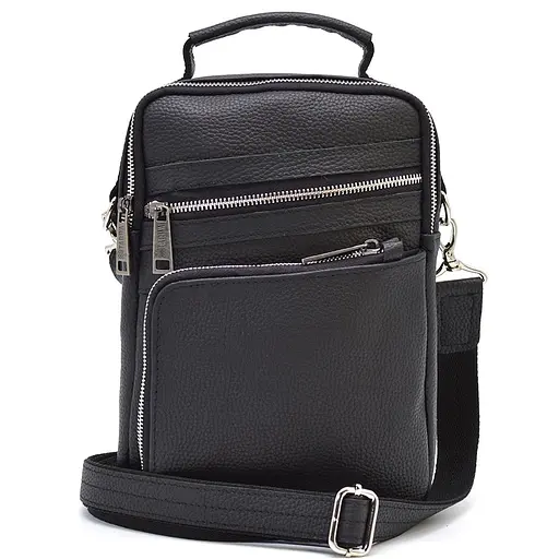 Чоловіча шкіряна сумка через плече TARWA 28х20х8 см sum0025717 - фото 1