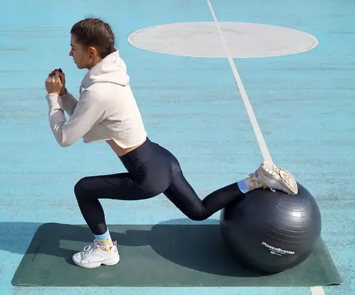 М'яч для фітнесу (фітбол) Power System PS-4018 Ø85 cm PRO Gymball Black (4018BK-0) - фото 7