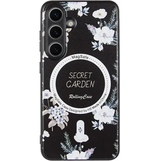 TPU+PC чехол Epik Secret Garden with MagFit для Samsung Galaxy S23 FE Black