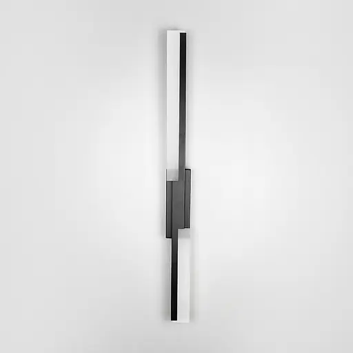 Праве бра у видовженому чорному корпусі 60 см Арт. WJ 09/600 R BK Line F - фото 3