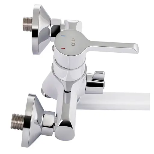 Смеситель для ванны Qtap Grand WCR 005 Белый - фото 5