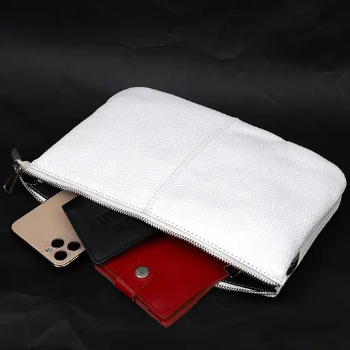 Кожаная женская сумка Grande Pelle 26х15.5х3 см sum0023593 - фото 6