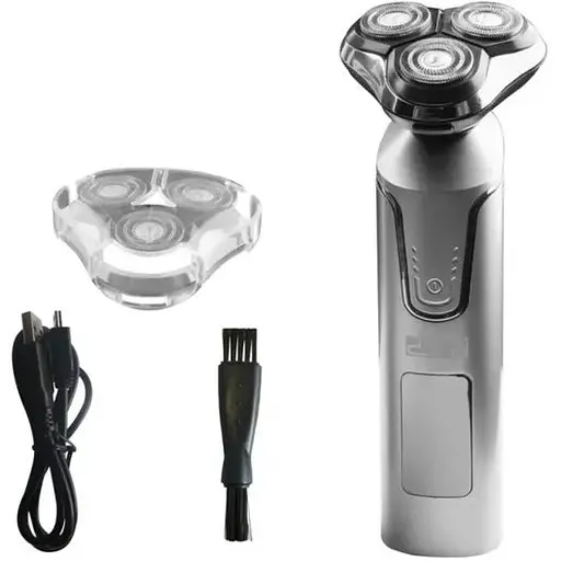 Электробритва DSP 60112 для мужчин роторная для бритья с плавающими головками IPX5 USB 3 Вт Черный - фото 1