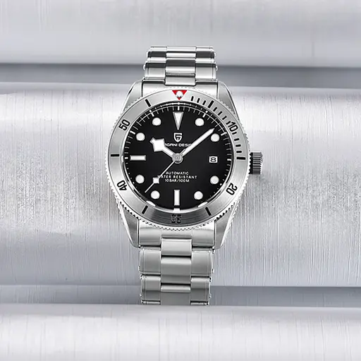 Наручний годинник чоловічий PD-1709 Silver-Black Pagani Design acs0031118 - фото 4