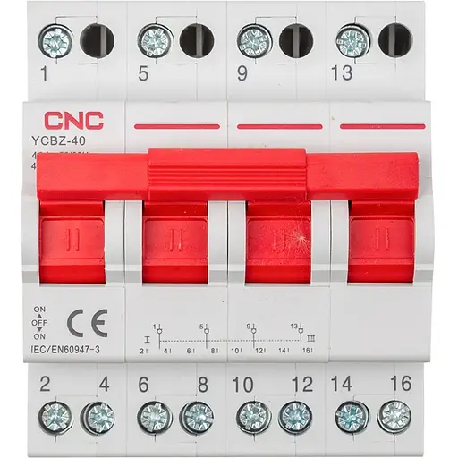 Модульный переключатель нагрузки CNC YCBZ-40 4P 40A