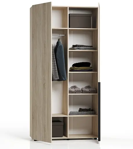 Шафа для одягу Ліра 120 2-х дверна Orange-Line 1200х500х2400 Дуб сонома - фото 2