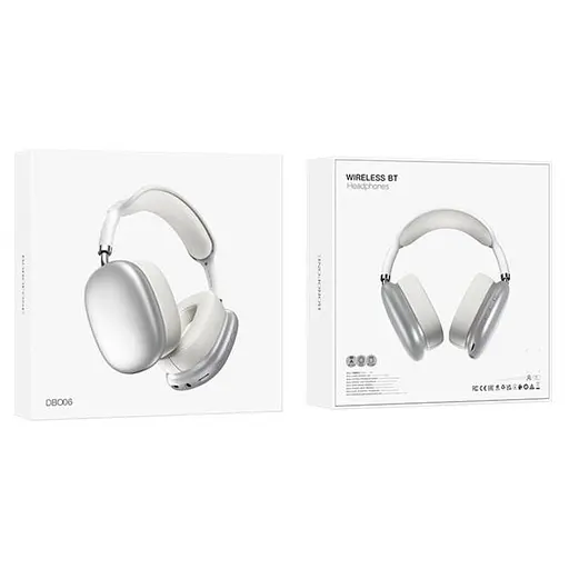 Навушники Borofone DBO06 Cool shadow BT headsphones Silver - фото 5