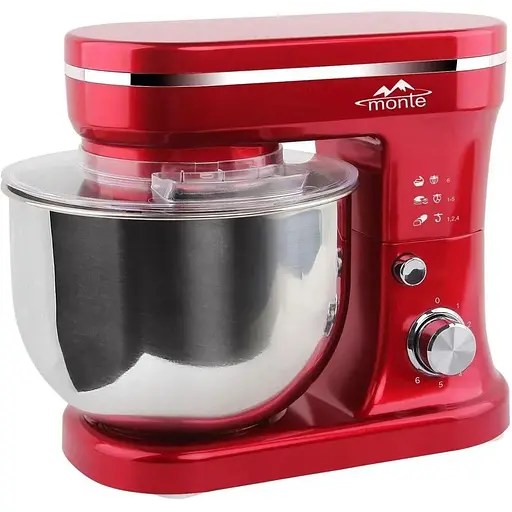 Кухонная машина комбайн Monte MT-2505 Красный 1400 Вт - фото 1