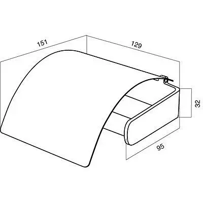 Держатель туалетной бумаги закрытый AM.PM Inspire A50341464 Хром - фото 3