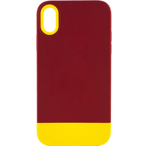 Чохол Epik TPU+PC Bichromatic для Apple iPhone X/XS 5.8 Brown burgundy/Yellow