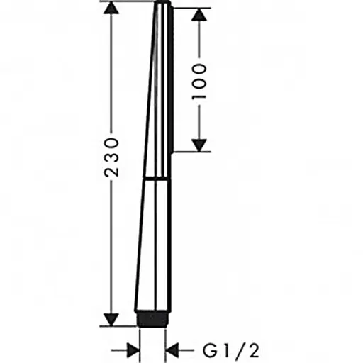 Ручной душ Hansgrohe Rainfinity 1jet Polished Gold Optic 26866990, Золотой - фото 2