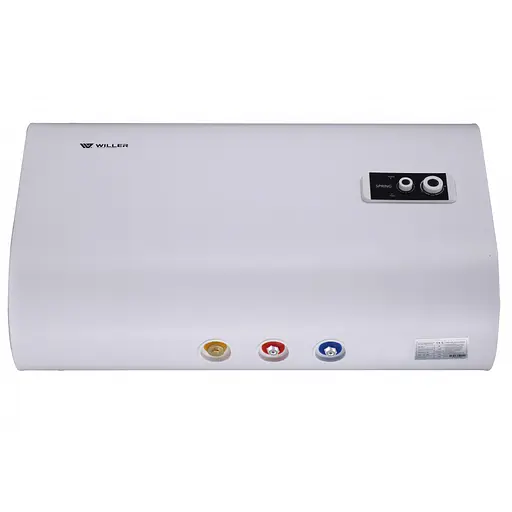 Водонагрівач Willer Spring, 2 кВт, мокрий ТЕН, 80 л, прямокутний, горизонтальний, білий (EH80R) - фото 2