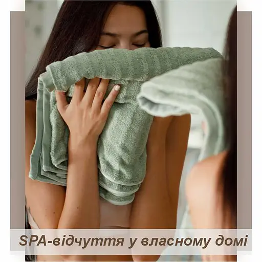 Набор полотенец Lovely Svi 3 шт.: 70 x 140 см, 50 x 90 см, 33 x 33 см Зеленый (701404) - фото 3