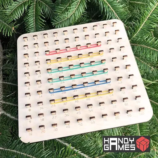 Геоборд 10х10 з табличкою множення 24х24 см - фото 4