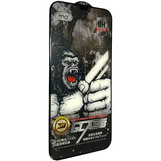 Захисне скло DK для Apple iPhone 12 Pro Max Full Glue 3D MO King Kong 017707 black