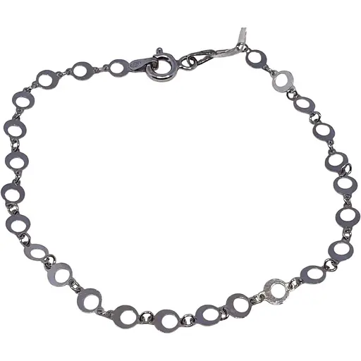 Срібний браслет Аметист 05006Р 18,5