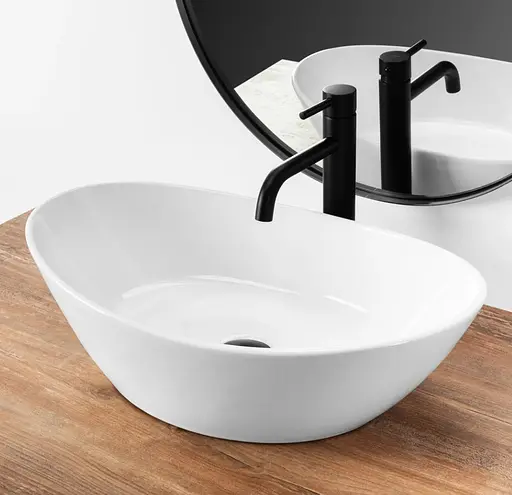 Умывальник Rea Kate 56 white накладной REA-U6801, Белый - фото 5