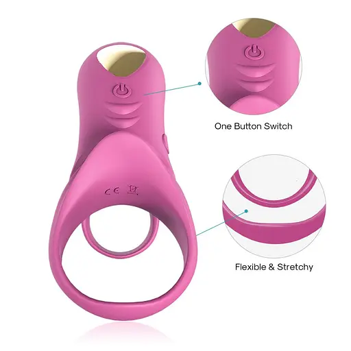Виброкольцо Boss Series Ranger Penis Ring 10.9 см розовый - фото 5