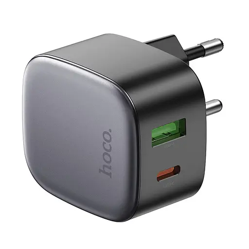 Мережевий зарядний пристрій Hoco CS32A Rise PD20W+QC3. 0 charger чорний - фото 3