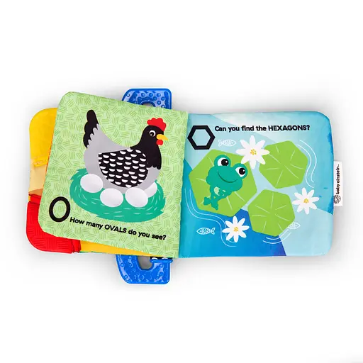 Игрушка-книга мягкая развивающая Baby Einstein Shapes at the Farm - фото 4