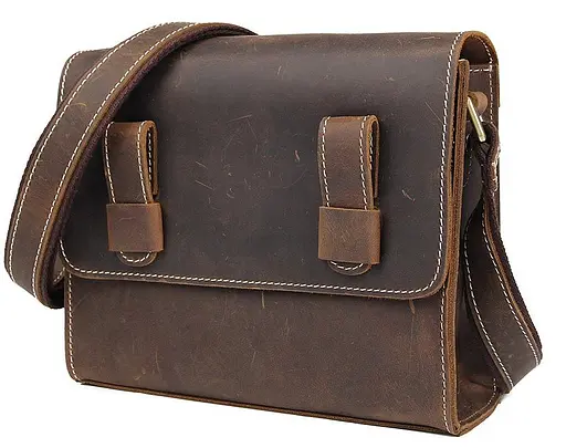 Чоловіча шкіряна сумка Vintage 22,5х17х6 см sum0012918 - фото 2