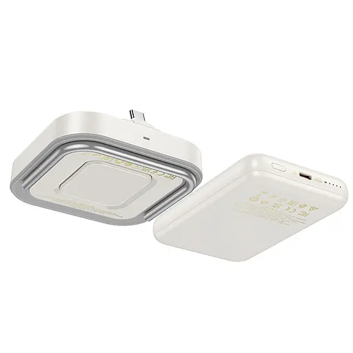 БЗП Hoco CQ16 Astute 4in1 + Power Bank PD20W 10000 mAh Milky White - фото 8