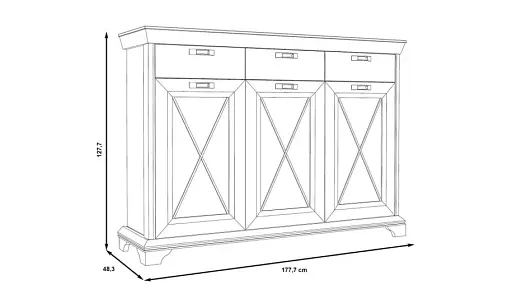 Комод 3д3ш Kashmir KSMV331 - фото 5
