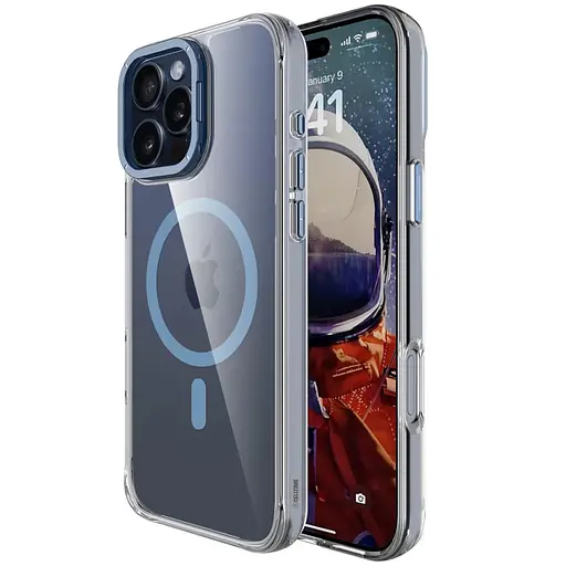 Чохол Epik TPU Space Case Apex with MagSafe для Apple iPhone 16 Pro Max 6.9 Navy Blue - фото 8