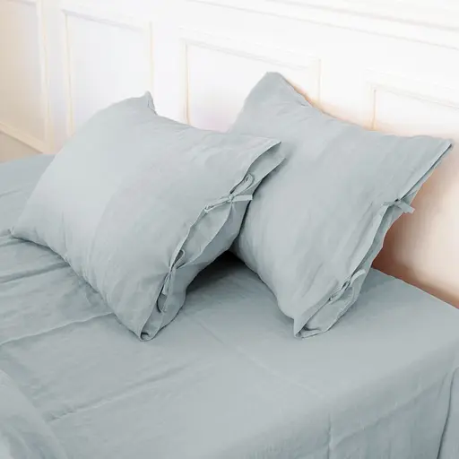 Простыня MirSon Лен Natural Linen Caspian 220х150 см (2200008248420) - фото 1