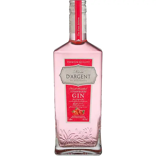 Джин Calvet Bleu D'Argent Strawberry Gin 40% 0.7 л - фото 1