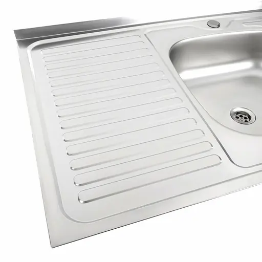 Кухонна мийка з нержавіючої сталі Platinum сатин 8060 R (0,5/160 мм), Satin - фото 4