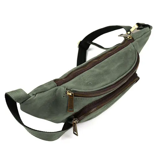 Бананка кожаная TARWA 14х36х8 см 000296031 - фото 10