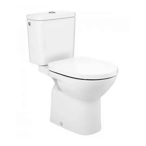 Унитаз компакт Roca Debba Rimless с сидением Soft Close A34D99P000, Белый - фото 1