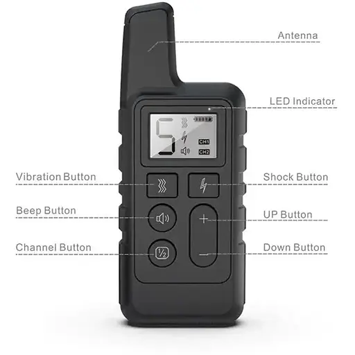 Электроошейник для собак Pet DTC-500 дрессировочный водонепроницаемый дальность до 500 метров черный - фото 2