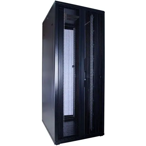 Шкаф 19 42U 610х865 мм ШГ усилен. перфорированная дверь 66 черная