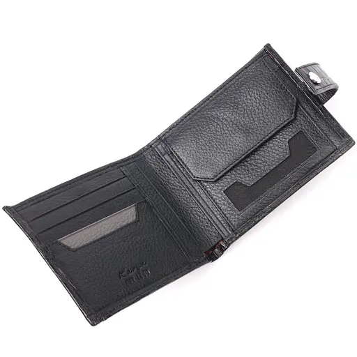 Мужской кожаный кошелек KARYA 12.5х10х1 см acs0023948 - фото 6