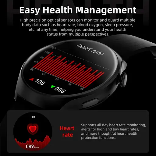 Смарт-часы Howear Watch 4 Pro Amoled+IP67 Grey - фото 8
