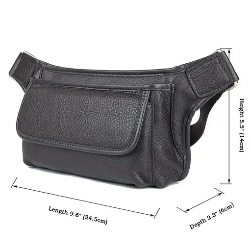 Поясна сумка John McDee з натуральної шкіри 24.5х14х6 см sum0028160 - фото 4