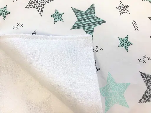 Непромокаемая пеленка Moontime "Звездопад мятный" - фото 2