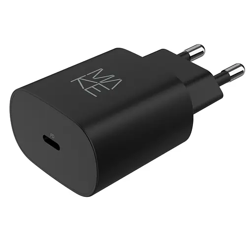 Зарядний пристрій мережевий MAKE 25W GaN3 Mini Type-C PD3.0 Black - фото 2