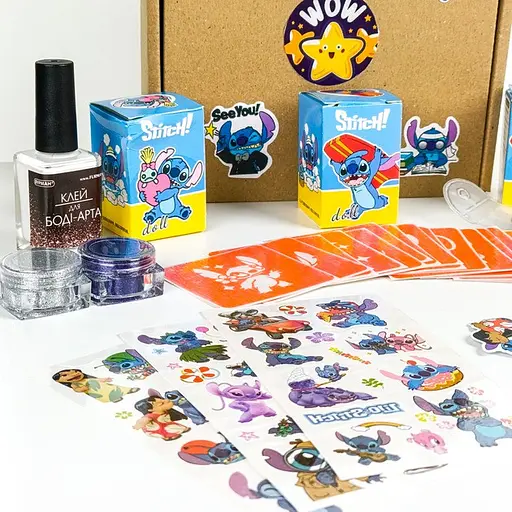 Набір для біо-тату "Wow Box Стіч " від Fresh Tattoo wow-box-stich-3 для 3 дітей - фото 3